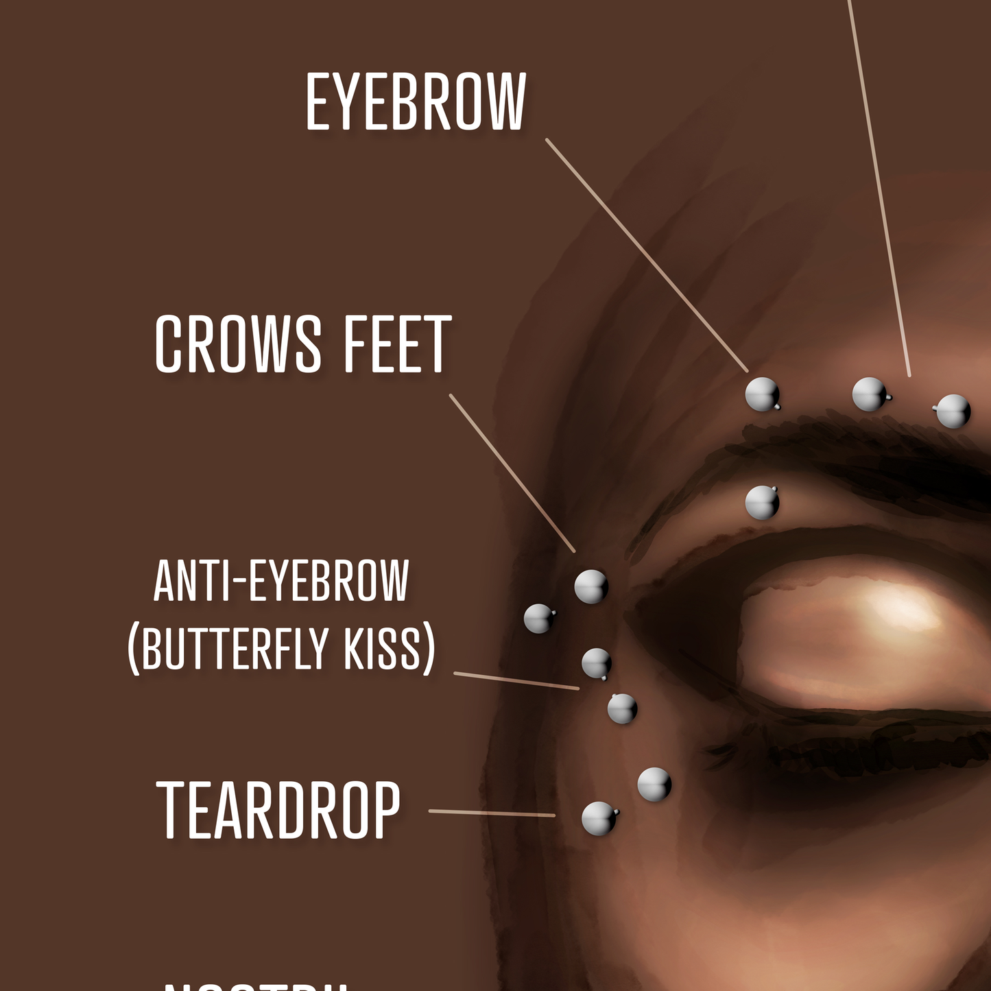 Facial Piercing Chart