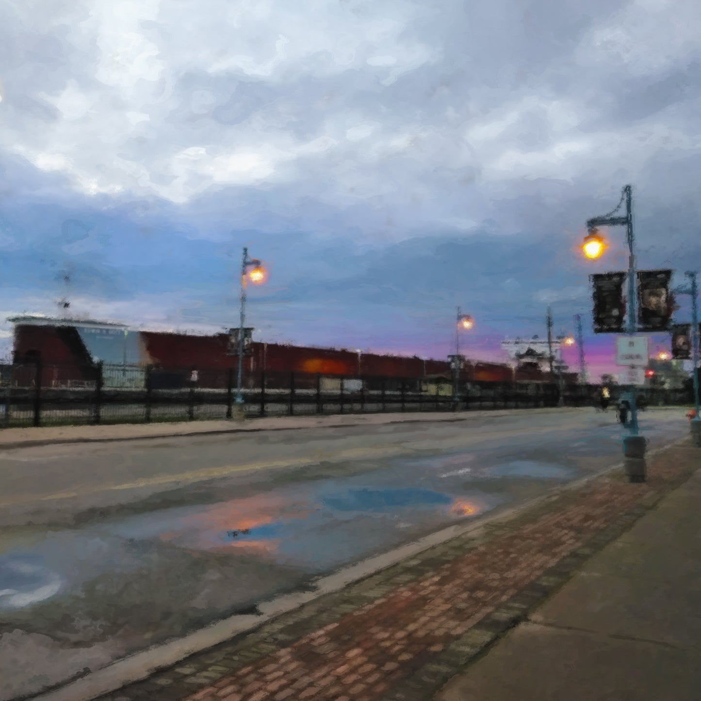 Sault Locks Painting, Sault Ste. Marie, MI