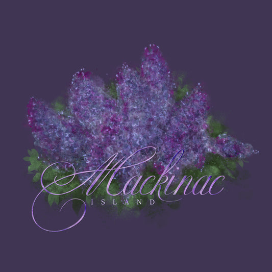 Mackinac Island Lilac Calligraphy