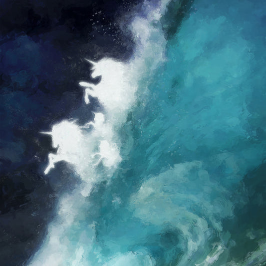 Unicorn painting by Jarrod Vandenberg of shatteredelegance.net ©