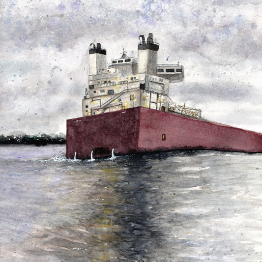 Freighter Watercolor