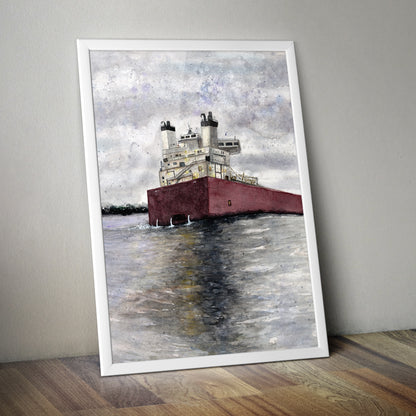 Freighter Watercolor