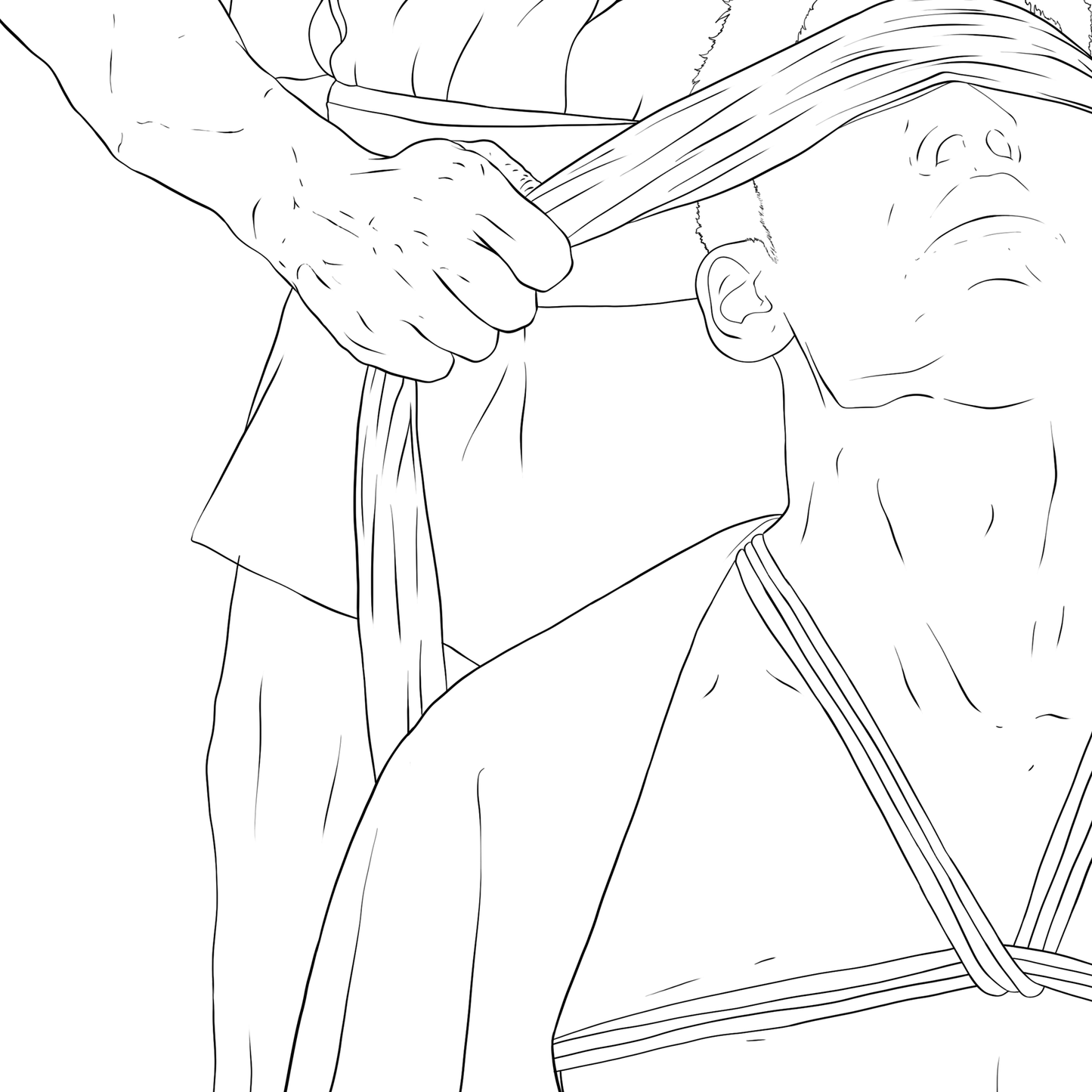 Gay and Queer 18/21+ Adult Coloring Book, Special Demi-Issue, Leather and Shibari