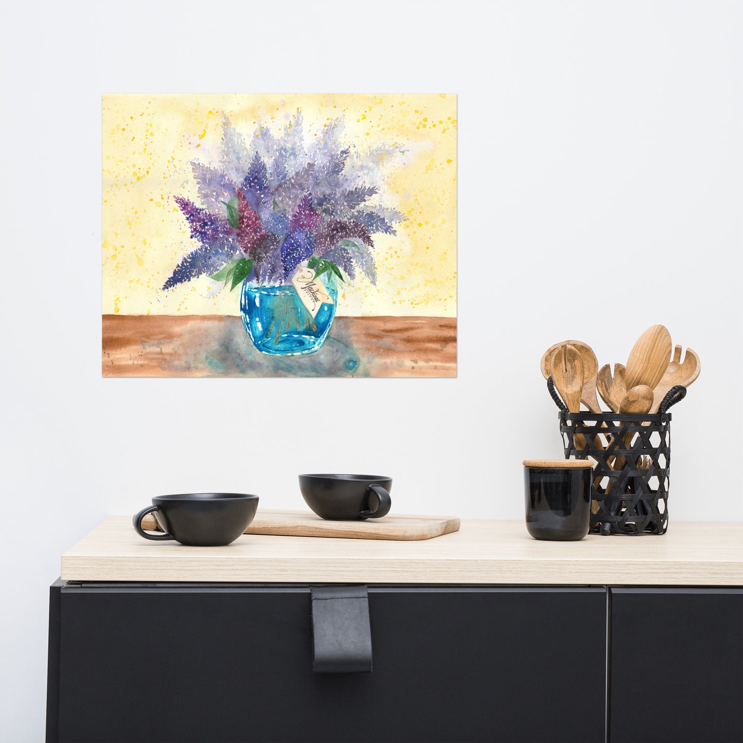 Mackinac Island Lilacs Watercolor