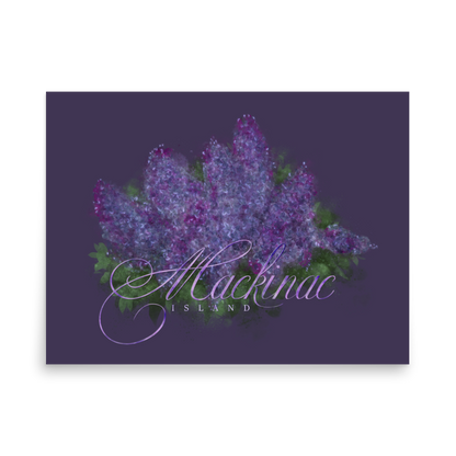 Mackinac Island Lilac Calligraphy