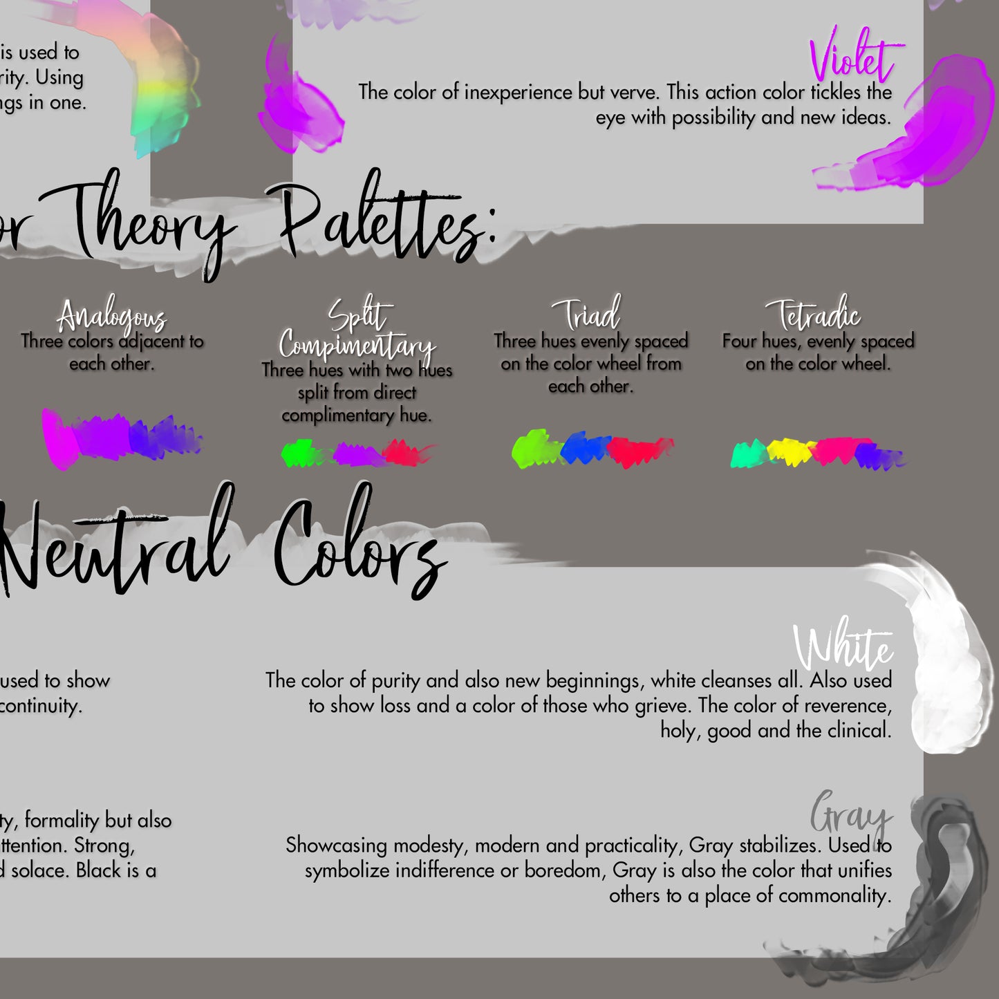 Colors and Hues Chart and Guide