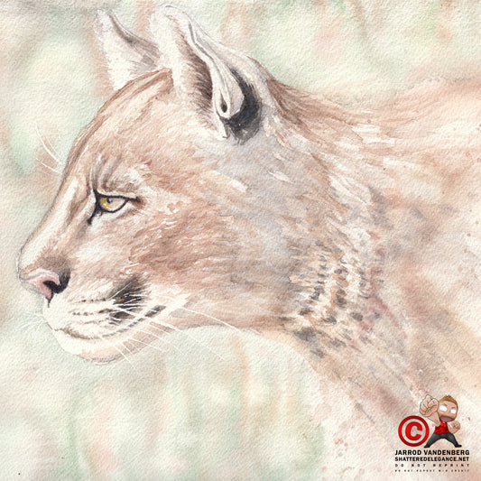 Mountain Lion Watercolor