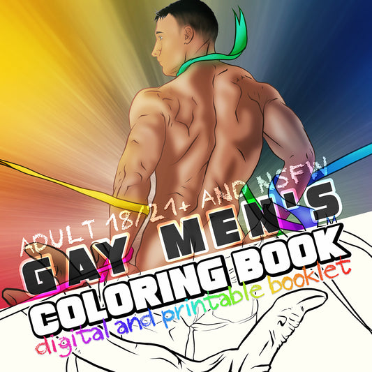 Gay and Queer 18/21+ Adult Coloring Book, Issue #2